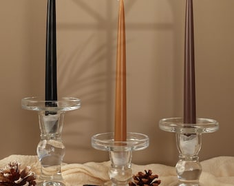 Set of 6 Taper Candle,Tall Boho Candle,Handmade Natural Candles,Autumn Home Decor,Holiday candles,Fall Table Decoration,Mother's Day Gift