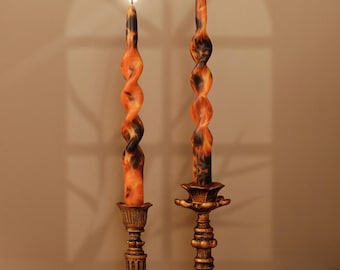 Flame Taper Candles Set of 2,Smokeless Dripless Unscented Household Dinner Candle Set,Perfect as Wedding Candles and Mother&#39;s Day Gift