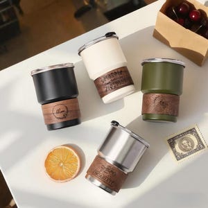 Personalized Coffee Cup,Custom Reusable Travel coffee Cup, Engraved Stainless Steel Cup,Mini Shot Cup,Girls Trip Group Gift,Party Favor
