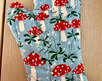 Mushroom Oven Mitt, heat-resistant potholder for baking