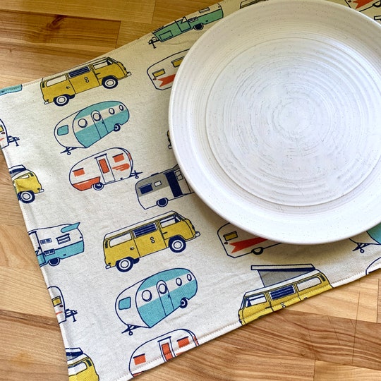 Retro Style Camper Van Placemats