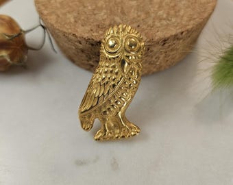 Cute owl brooch vintage jewelry replica Metropolitan Museum of Art brooch super cute gift best friend present idea