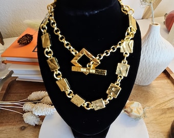BICHE DE BERE Paris * Gorgeous Vintage Brutalist Collar Necklace
