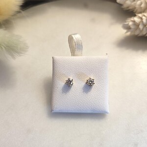 Gold Vermeil Silver Stud Earrings: Tiny Minimalist Vintage Jewelry