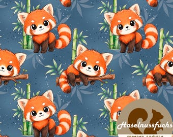 2012 Fabric “Little Red Panda” Own productions French Terry Jersey Muslin Cotton Softshell Canvas Panama Minky Lycra Satin