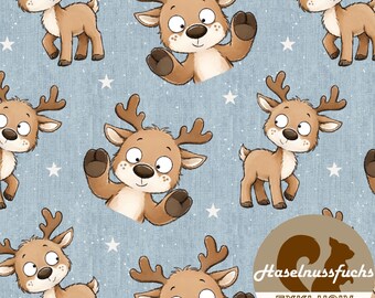 1993 Fabric “Cheeky Reindeer” Own productions French Terry Jersey Muslin Cotton Softshell Canvas Panama Minky Lycra Satin