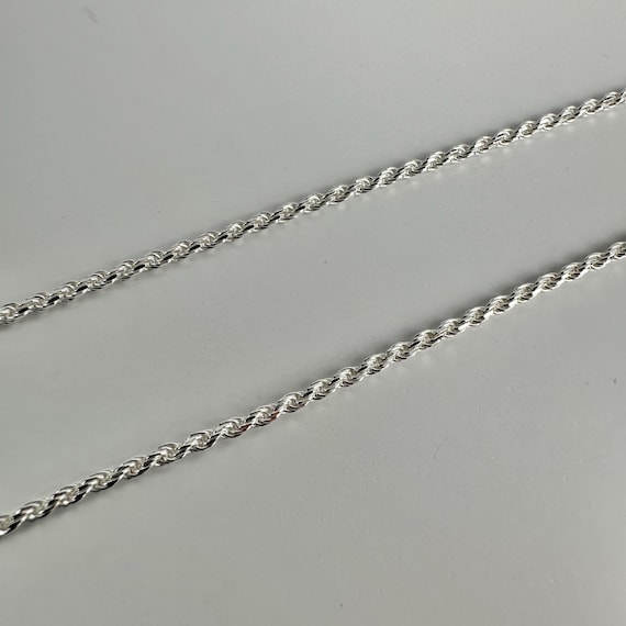 Collana A Catena In Argento Singapore Taglio Diamante - Foto 7