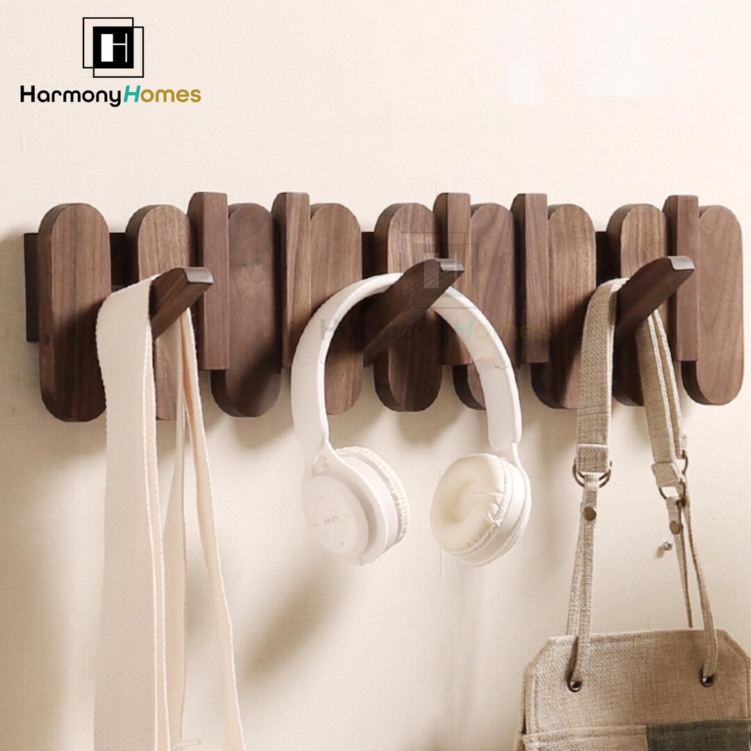 Xyloid Wall Mounted Coat Rack Solid Wood Piano Key Design With Perforated Hooks For Entryway, Door, Porch Organization From Luo09, $67.53 - View #7