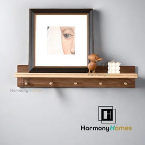 floating shelves,shelves with hooks,coat rack,coat hook,storage organization,Kitchen decor,entryway decor,Natural wood,handcrafted furniture