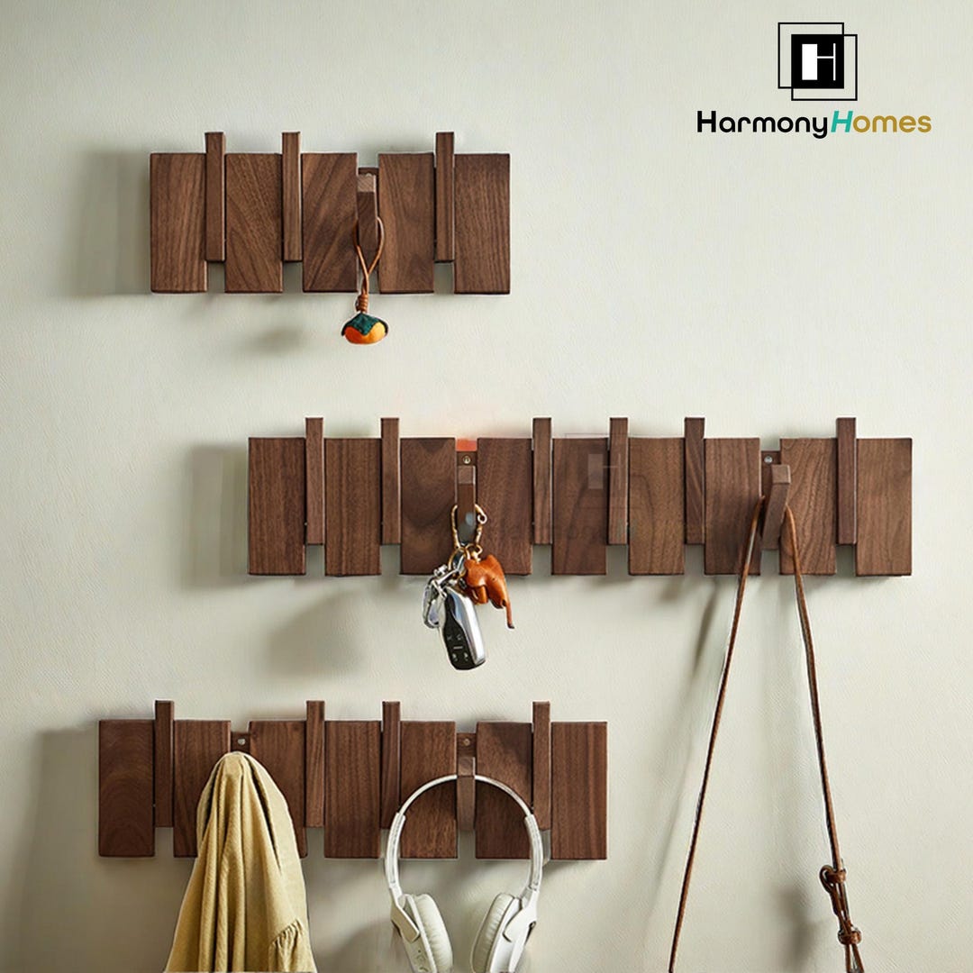 Solid Wood Piano Coat Rack,hat Hanger Backpack Holder,flip Down Piano ...