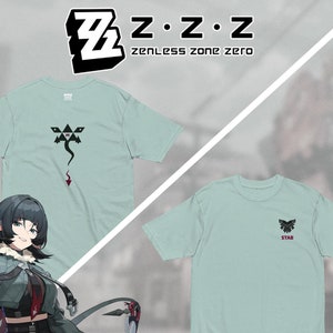 Camiseta Zenless Zone Zero Jane Doe: Camiseta com estampa de anime e jogos