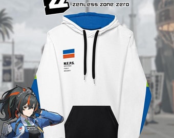 Zenless Zone Zero ZhuYuan handgjord huvtröja: N.E.P.S. Pubsec Unisex