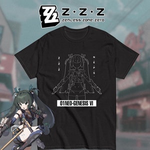 Qingyi Zenless Zone Zero T-Shirt | ZZZ PUBSEC Graphic Tee | Gacha Gaming Merch | Anime Fan Apparel | Unisex T-Shirt
