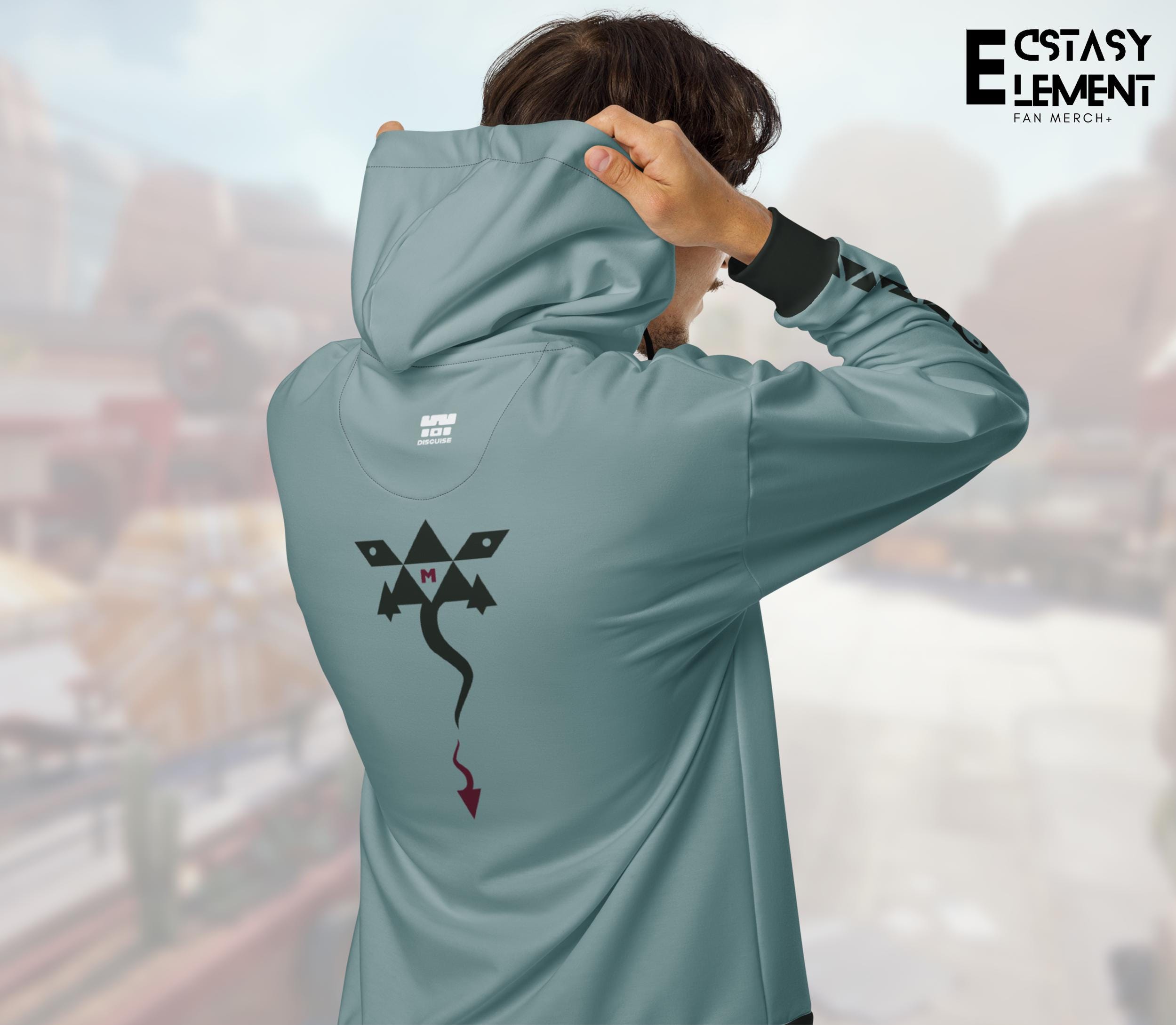 460GSM Heavyweight Hoodie, Origami Crane Oversized