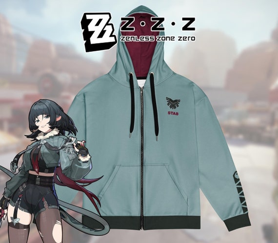 Zenless Zone Zero Jane Doe Zip Hoodie | ZZZ Fan Merch