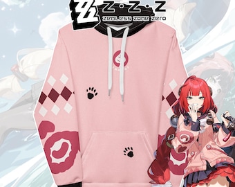 Ukinami Yuzuha Zenless Zone Zero Hoodie | ZZZ Tanuki Spook Shack Sweater | Anime Gaming Merch | Gacha Fan Made apparel | Unisex