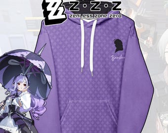 Sweat à capuche Vivian Zenless Zone Zero | Pull graphique ZZZ Mockingbird | Produits dérivés du jeu animés | Gacha Gaming | Vêtements Zenless Fan | Unisexe
