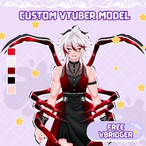 Custom Live2D VTuber Model : Anime Avatar Design, Commercial Use, Vtube Studio Model, Vtuber Rigging Vbridger