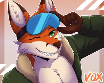 Custom Furry Icon Commission – Cell Shaded Fursona Headshot / Profielfoto Furry Art, Anthro, Fursona Icon