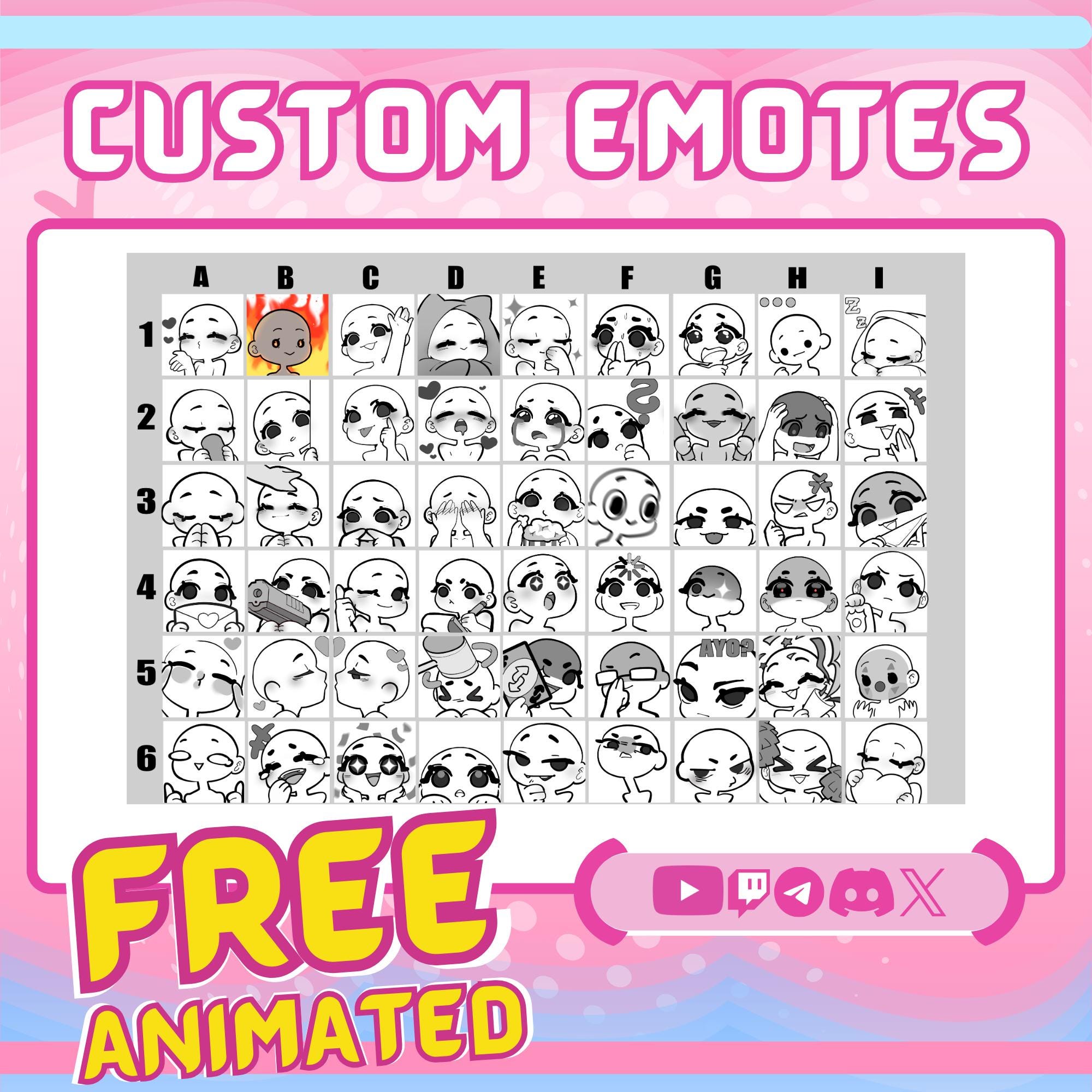 Animated Custom Twitch Emotes | Twitch Emotes for Streamer | Animated ...