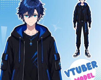 Custom Vtuber Model Live2D Commission – Anime Art, Fully Rigged, PNGtuber Assets