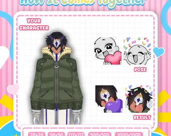 Benutzerdefinierte Chibi-Emotes | Sci-Fi-Emotes für Twitch & Discord