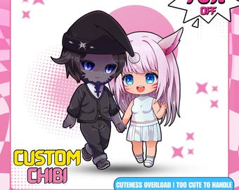 Custom Chibi Anime Character Commission | Chibi Character | Chibi icon | Cute Chibi | Chibi PFP | Chibi Pet | Anime Chibi | Chibi Vtuber