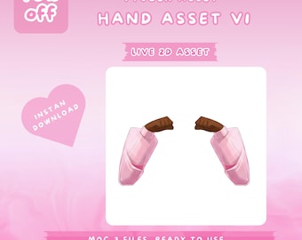 Rigged Cute Fist Hand VTuber Asset | Live2D Prop (Digital Download)