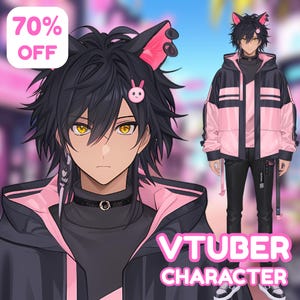 Modello VTuber Live2D personalizzato / Rigging VTuber / PNGtuber / Commissioni e risorse VTuber Anime