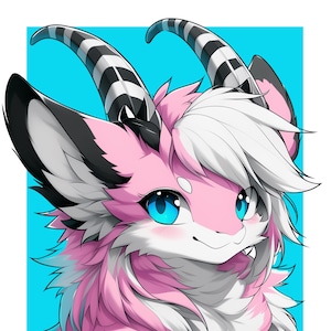 Furry Art Commission | Custom Pfp/Headshot Anime Furry Profile Picture | Furry Icon Sketch | Fursona Commission | Anime Furry