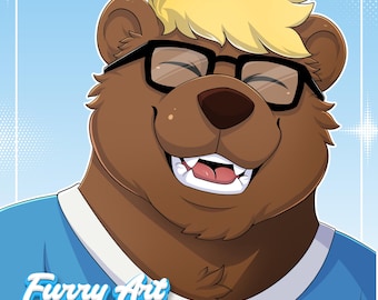 Custom Furry Art Commission | Furry Character Illustration | Digital Download | Anthro Art | Furry Icon | Furry Model