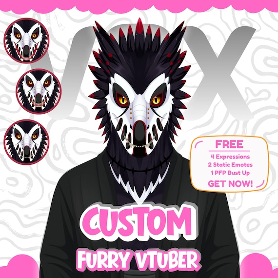 Furry VTuber Character | Custom Anthro Artwork | Digital Avatar Design | Personalized Streaming Portrait | VTuber Model Commission