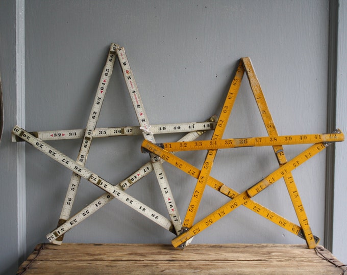 Vintage Folding Ruler Stars Etsy