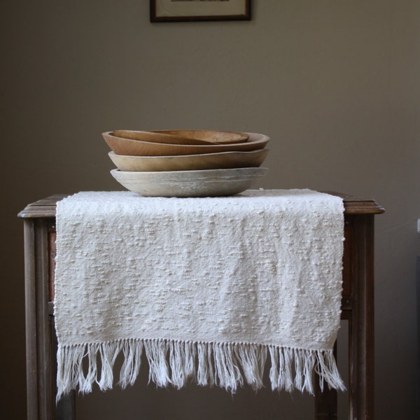 vintage woven table runner mat