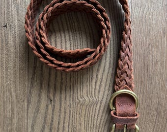 Braided Leather Belt