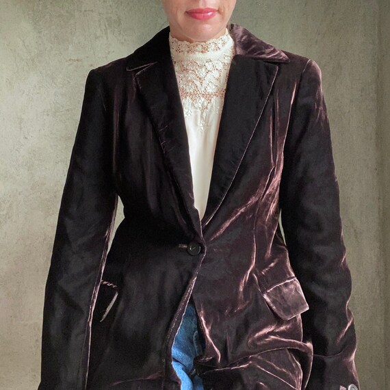 vintage TAHARI velvet jacket