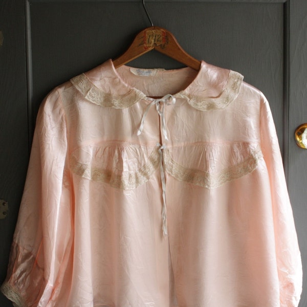 vintage silk bed jacket