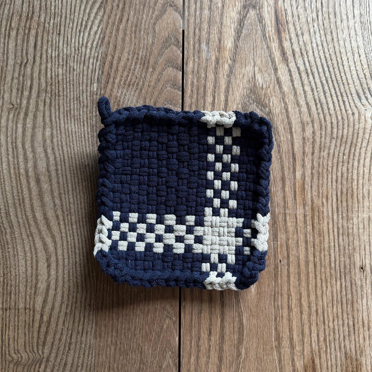 Handmade Woven Cotton Potholder Mat - Etsy