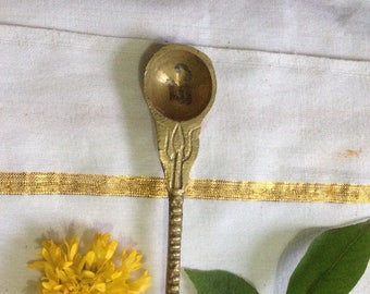 Brass Spoon for Puja and Yajna Offerings