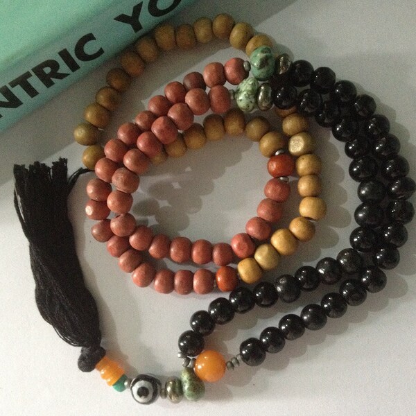 Raksha Mala for Feeling Safe & Secure 108 Beads - God's Eye