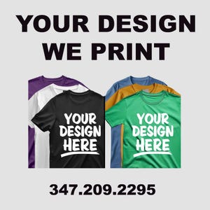 Custom Shirt with Your Text or Logo, Personalized Shirt for Small Business Owners, Create Your Own Custom T-Shirt, Customizable Gift Tee