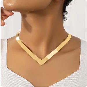 Överdriven Punk Hip Hop Krage Halsband För Kvinnor Nyckelbenskedja Enkel Stil