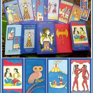 Minoan Tarot -  78 Card Deck & Book Set by Ellen Lorenzi-Prince