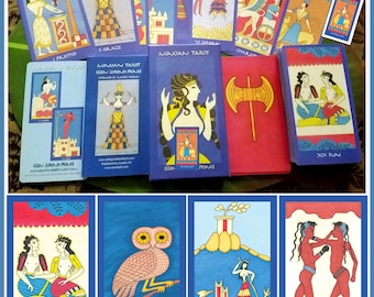 Minoan Tarot - 78 Card Deck & Book Set by Ellen Lorenzi-prince - Etsy
