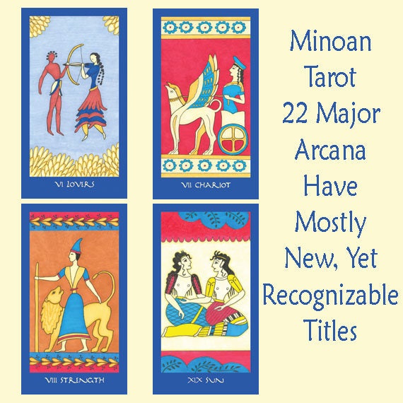 Minoan Tarot - 78 Card Deck & Book Set by Ellen Lorenzi-prince - Etsy
