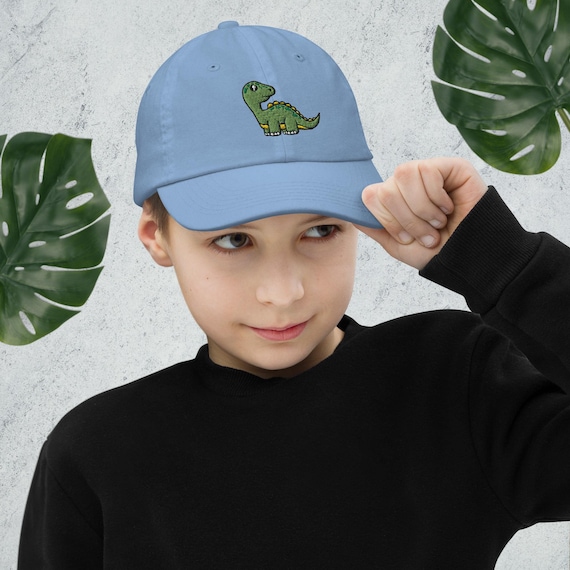 Dinosaur Youth Baseball Cap Adjustable Embroidered Baseball Cap