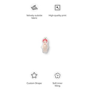 Sonny Angel Cute Home Decor Throw Pillow Apple ~ Y2k Brat Kawaii Gift