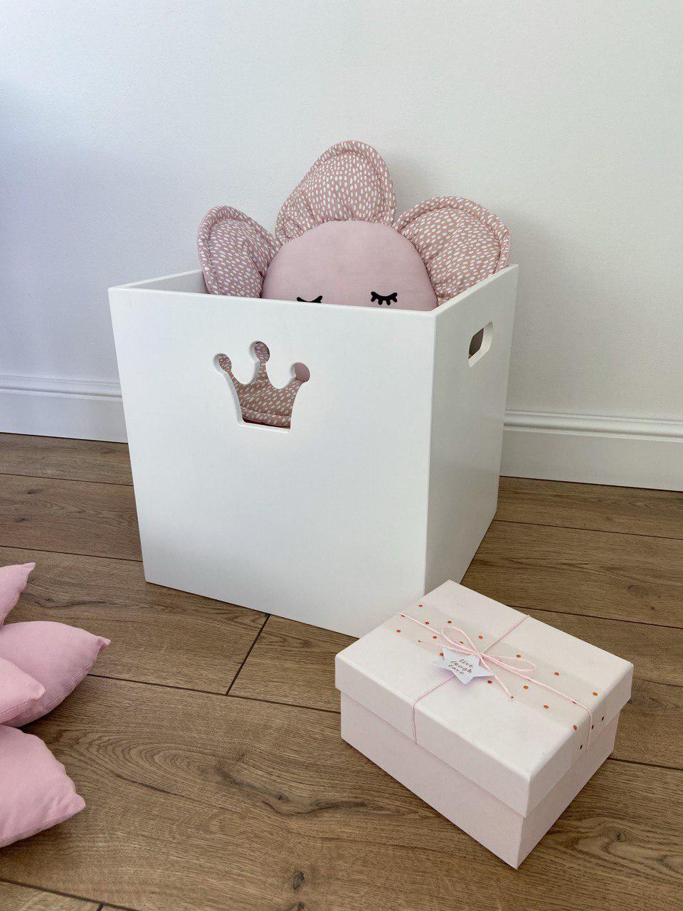 Wooden Toy Storage Box for Kids, Montessori Treasure Toy Organizer ...