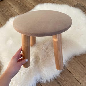 Modern Kids Small Stool - Plywood Furniture for 1st Birthday Gift, Kids Room Decor, Wood Kids Chair, Stool for Toddler - Nursery Decor