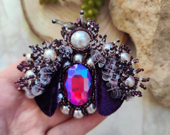 Handgefertigte Käfer Brosche - Elegante Kristall Bug Pin, Einzigartige Insekt Schmuck Schmuck für Frauen